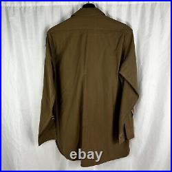 Original WWII US Army Air Corp Shirt with Sterling Wings & English 8th div patch