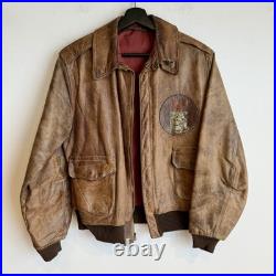 Original WWII US Army Air Corps A-2 Flight Jacket Patched Southeast Command