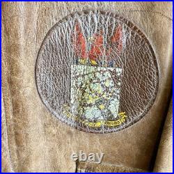 Original WWII US Army Air Corps A-2 Flight Jacket Patched Southeast Command