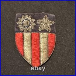 Original WWII US Army CBI China Burma India Bullion Patch Theatre Made