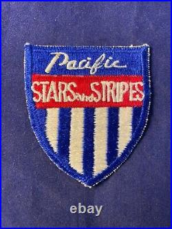 Original WWII US Army Pacific Stars and Stripes War Corespondent Sleeve Patch