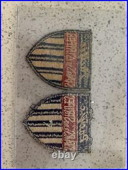 Original WWII US Army Pacific Stars and Stripes War Corespondent Sleeve Patches