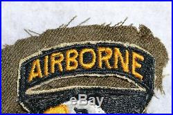 Original WWII US Army Screaming Eagles 101st Airborne Division Insignia Patch