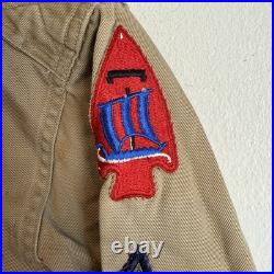 Original WWII US Army Shirt Patched 474th Inf Reg FSSK