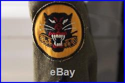 Original WWII US Army Tank Destroyer jacket 4 pocket tunic twill patch WB ribbon