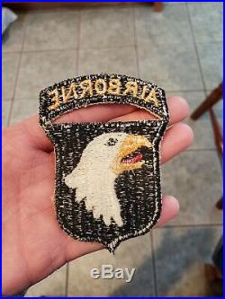 Original WWII U. S. Army 101st Airborne Patch Attached Tab