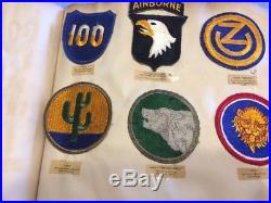 Original WWII White Tongue 101st Airborne Division Patch With Tab US Army PIR