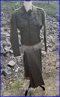 Original Ww2 Specialist 7th Army Complete Wool Uniform