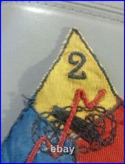 Original Ww2 Us Army 2nd Armored Division Theatre Made Patch Must See
