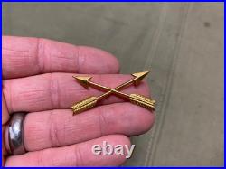 Original Wwii Us Army 1st Special Service Forces Officer Shirt Collar Insignia