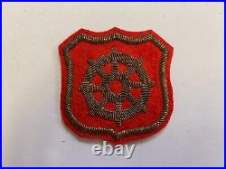 PK3168 Original WW2 US Army Port Of Embarkation Wool And Bullion Patch L1E