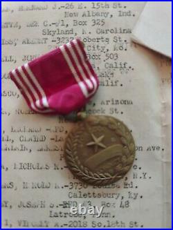 Patches PIN Lot Army Eagle US MEDAL Victory RIBBON WW2 Good Conduct Ephemera