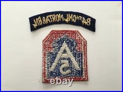 Pk112 Original WW2 US Army 84th Chemical Mortar Battalion Patch and Tab WB11