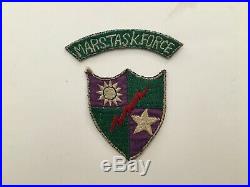 Pk133 Original WW2 US Army CBI 5307th Merrill's Marauders Patch Set WB10