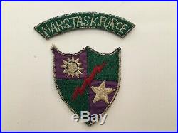 Pk133 Original WW2 US Army CBI 5307th Merrill's Marauders Patch Set WB10