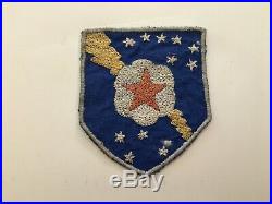 Pk173 Original WW2 US Army 4025th Signal Battalion Patch Chain Stitch WA11