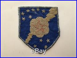 Pk173 Original WW2 US Army 4025th Signal Battalion Patch Chain Stitch WA11