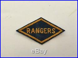 Pk190 Original WW2 US Army Rangers Patch Chain Stitch WA11