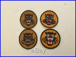 Pk207 Original WW2 US Army Tank Destroyer Forces Patches Set Of 4 WA10