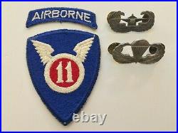 Pk234 Original WW2 US Army Set Of Wings And Patch With Tab Japanese Made WA10