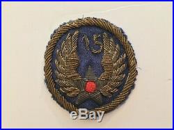 Pk275 Original WW2 US Army Air Force 15th Air Force Patch Bullion WA8