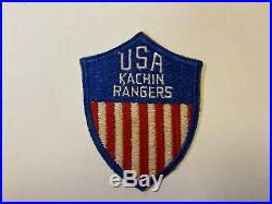 Pk479 Original WW2 US Army USA Kachin Rangers CBI Patch WA11