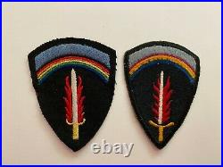 Pk513 Original WW2 US Army Supreme HQ Allied Expeditionary Set Of Patches WB11