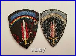 Pk513 Original WW2 US Army Supreme HQ Allied Expeditionary Set Of Patches WB11