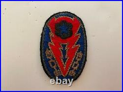 Pk555 Original WW2 US Army Communications Zone Personnel ETO Patch Red WB8