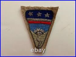 Pk580 Original WW2 US Army CBI Ledo Road Patch Bullion On Khaki Twill WB5