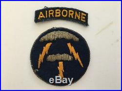 Pk63 Original WW2 US Army 21st Airborne Division Ghost Division Patch Set WC11