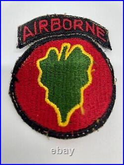 Post-WWII US Army 24th InfantryAirborne Div. Uniform Patch RARE AUTHENTIC