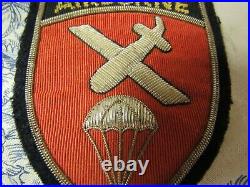 Post WWII US Army Allied Airborne Command Hand Made Bullion Blazer Pocket Patch