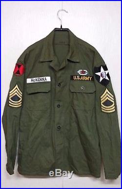 RARE 1941 WW2 US Army P-41 HBT Amended Jacket + Repro Patch US Military Uniform