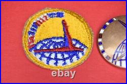RARE COPPER WW2 US ARMY AIR CORPS AIR FERRYING COMMAND INSIGNIA DI PB & Patch