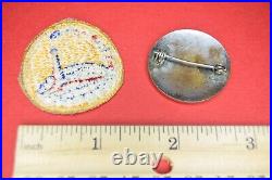 RARE COPPER WW2 US ARMY AIR CORPS AIR FERRYING COMMAND INSIGNIA DI PB & Patch