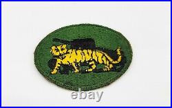 RARE Original WWII US Army 10th Armored Division TIGER PROFICIENCY Award Patch