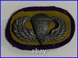 RARE WWII 551st PIB Oval Jump Wing US Army Airborne Parachute Infantry Battalion
