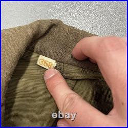 RARE WWII U. S. Army Ike Jacket 7th Army Patch Technician 5th Grade Ribbons