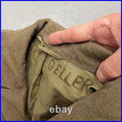 RARE WWII U. S. Army Ike Jacket 7th Army Patch Technician 5th Grade Ribbons
