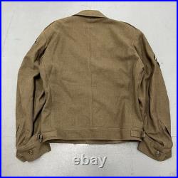 RARE WWII U. S. Army Ike Jacket 7th Army Patch Technician 5th Grade Ribbons