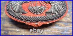RARE WWII vintage US Army Airborne 674th PFAB uniform bullion oval Japanese Made