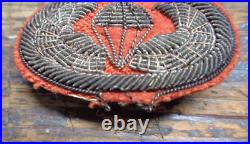 RARE WWII vintage US Army Airborne 674th PFAB uniform bullion oval Japanese Made