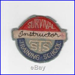 RARE WW 2 US Army Air Force Survival Training School Instructor Patch Inv# H741