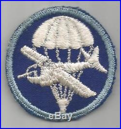 RARE WW 2 US Army Paraglider Glider Airborne Overseas Twill Cap Patch Inv# G047