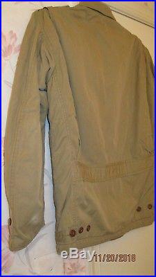 REPRO US Army WW2 M-1941 Poplin Field Jacket 36 Short with 1st Army Patch