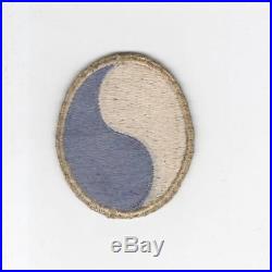 Rare British Made WW 2 US Army 29th Infantry Division Black Back Patch Inv# J869