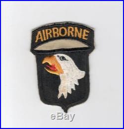 Rare Japan Made US Army 101st Airborne Division Patch Attached Tab Inv# E899
