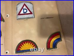Rare Lot Of 8 Wwii Patches Air Force Infantry Army Airborne