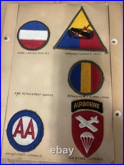 Rare Lot Of 8 Wwii Patches Air Force Infantry Army Airborne